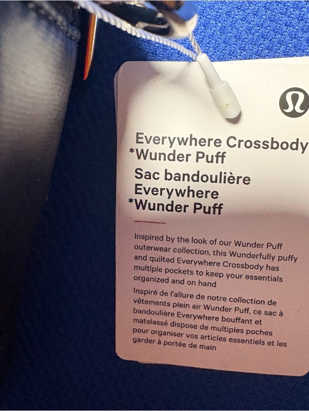 Lululemon Everywhere Crossbody Bag 2L Wunder Puff Black New With Tags. - Picture 5 of 9